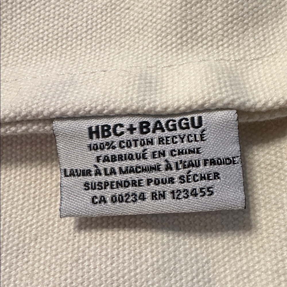 BAGGU X HBC HUDSON BAY COMPANY STRIPE Canvas Tote Crossbody Bag RARE 2012 - Picture 5 of 10